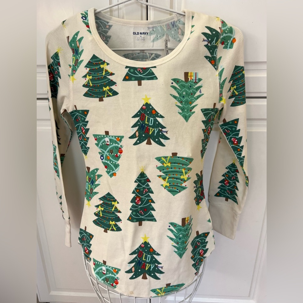 old navy christmas pj top new